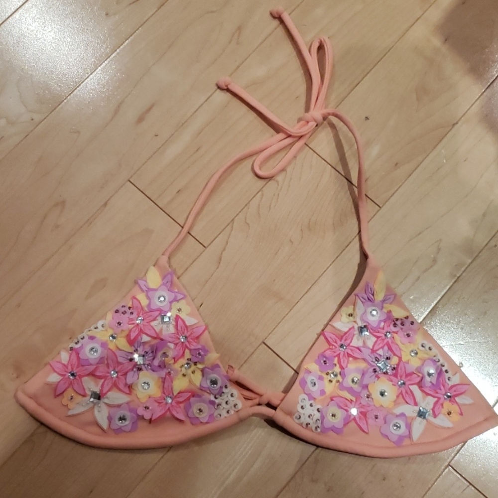 Victoria's secret swim XS top peach and bottom